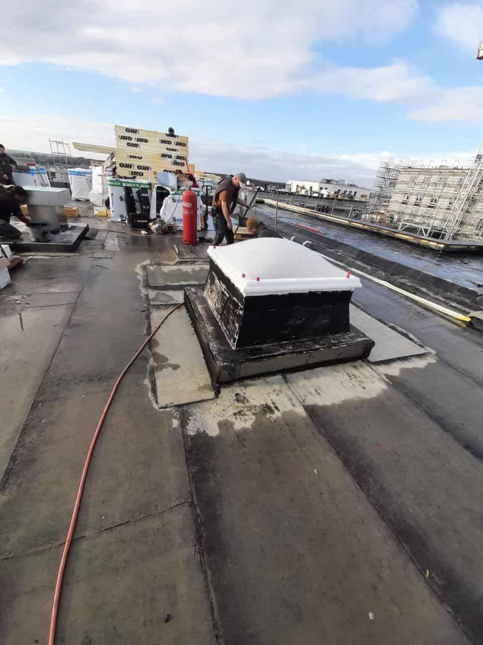 erst einmal gründlich reinigen zur Vorbereitung Dach isolieren